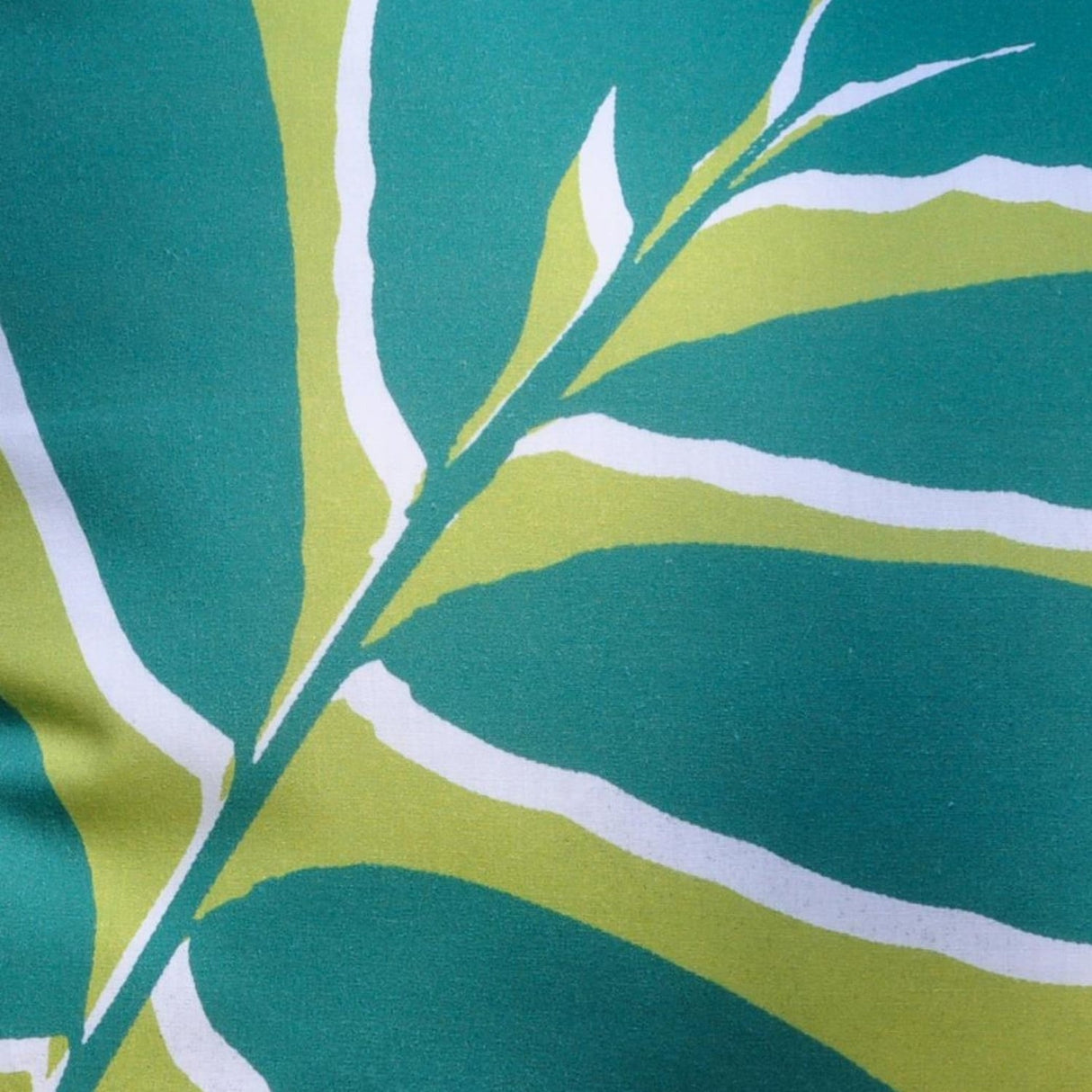 Leaf Outdoor Cushion Cover Water Resistant 43cm x 43cm - Green - Leaf Print Outdoor Cushion In Green 43 X 43Cm 2