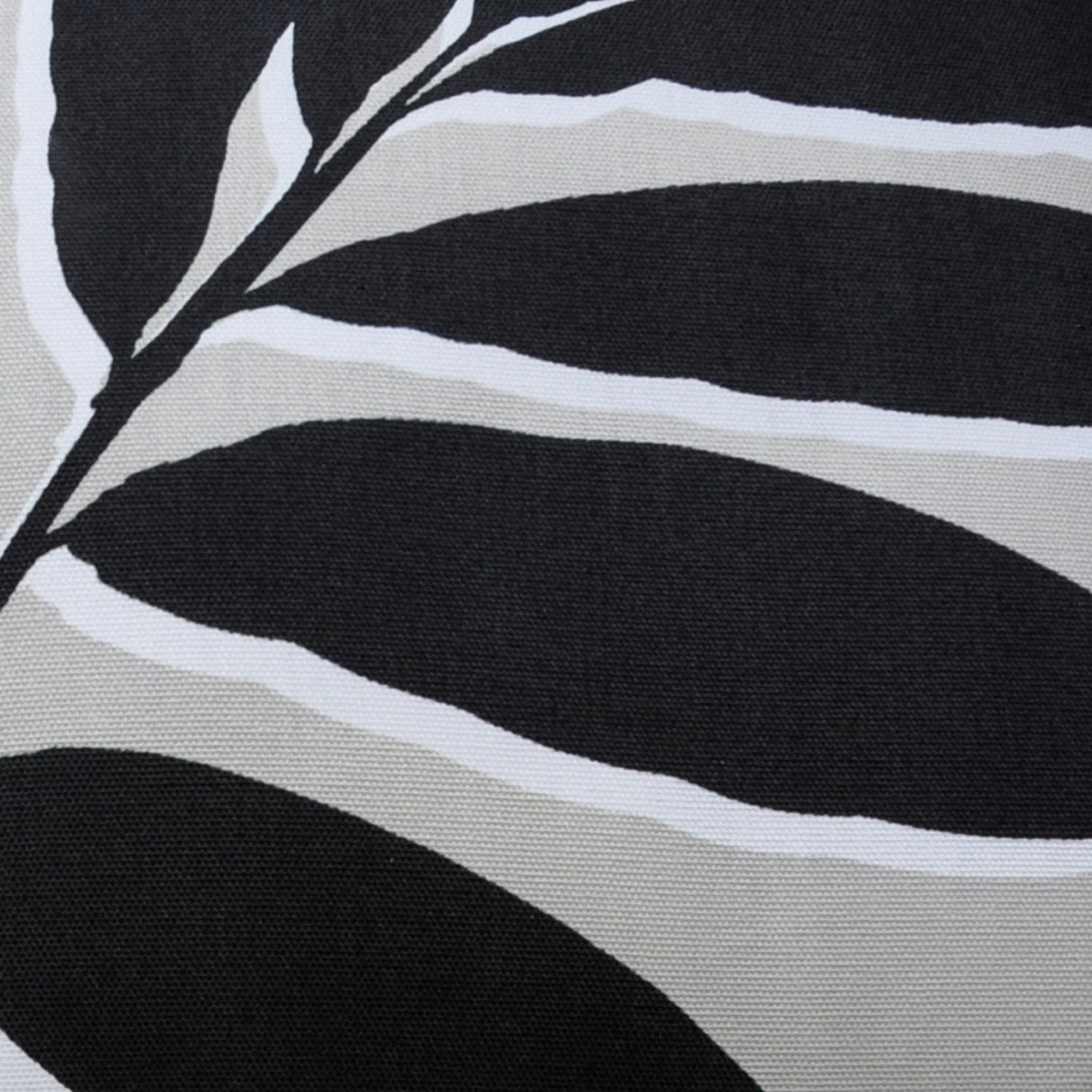 Leaf Outdoor Cushion Cover Water Resistant 43cm x 43cm - Natural - Leaf Print Outdoor Cushion In Natural 43 X 43Cm 4