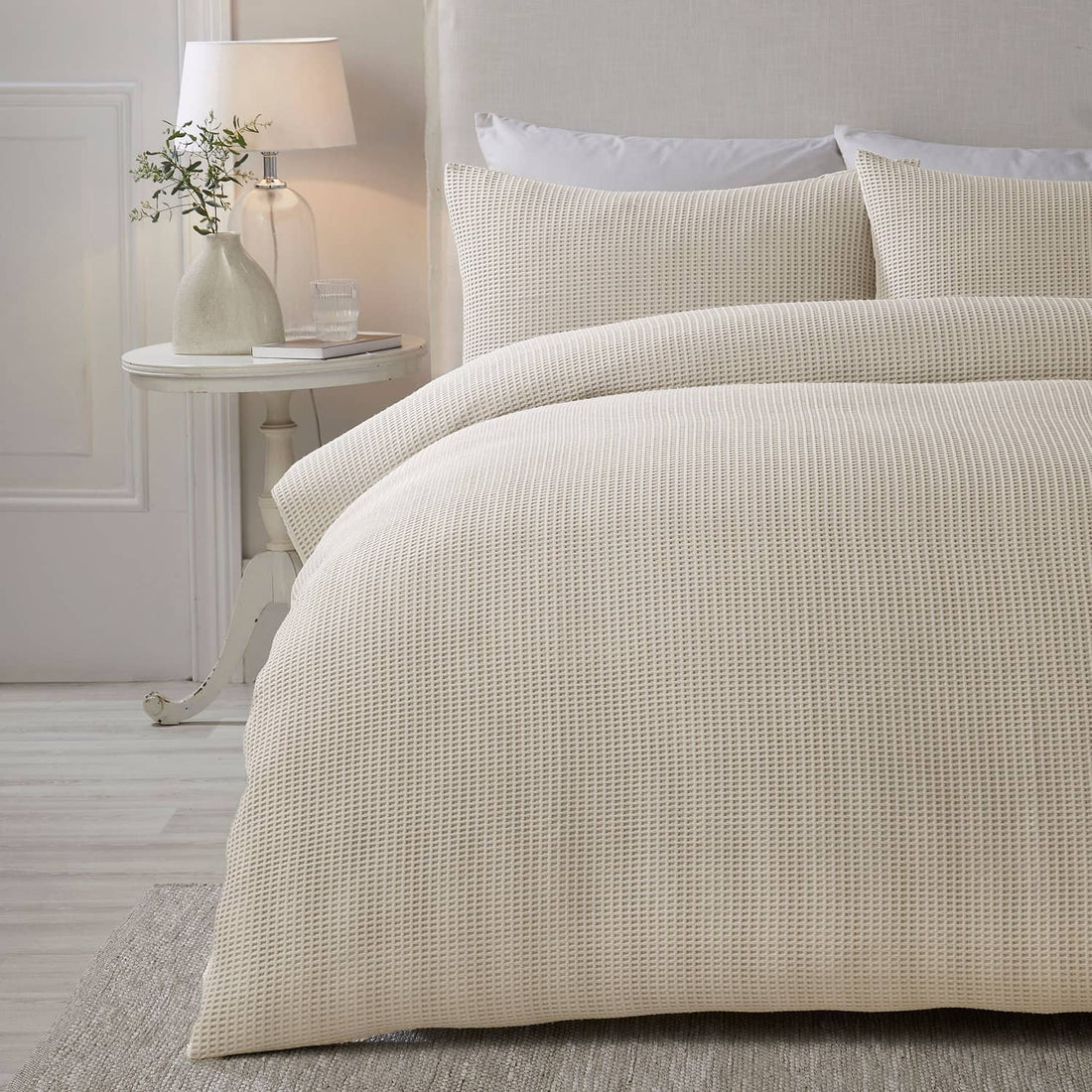 Lindly Geometric Natural Duvet Cover Set