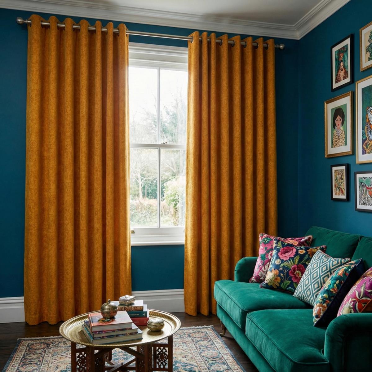 Lisbon Made to Measure Curtains Saffron