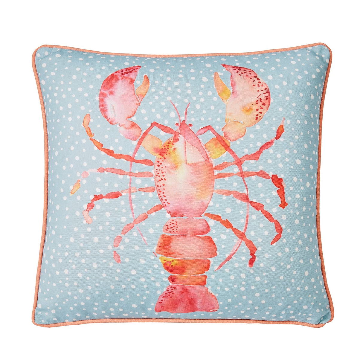 Lobster Outdoor Cushion Cover 43cm x 43cm - Lobster Outdoor Cushion In Orange 43 X 43Cm 2