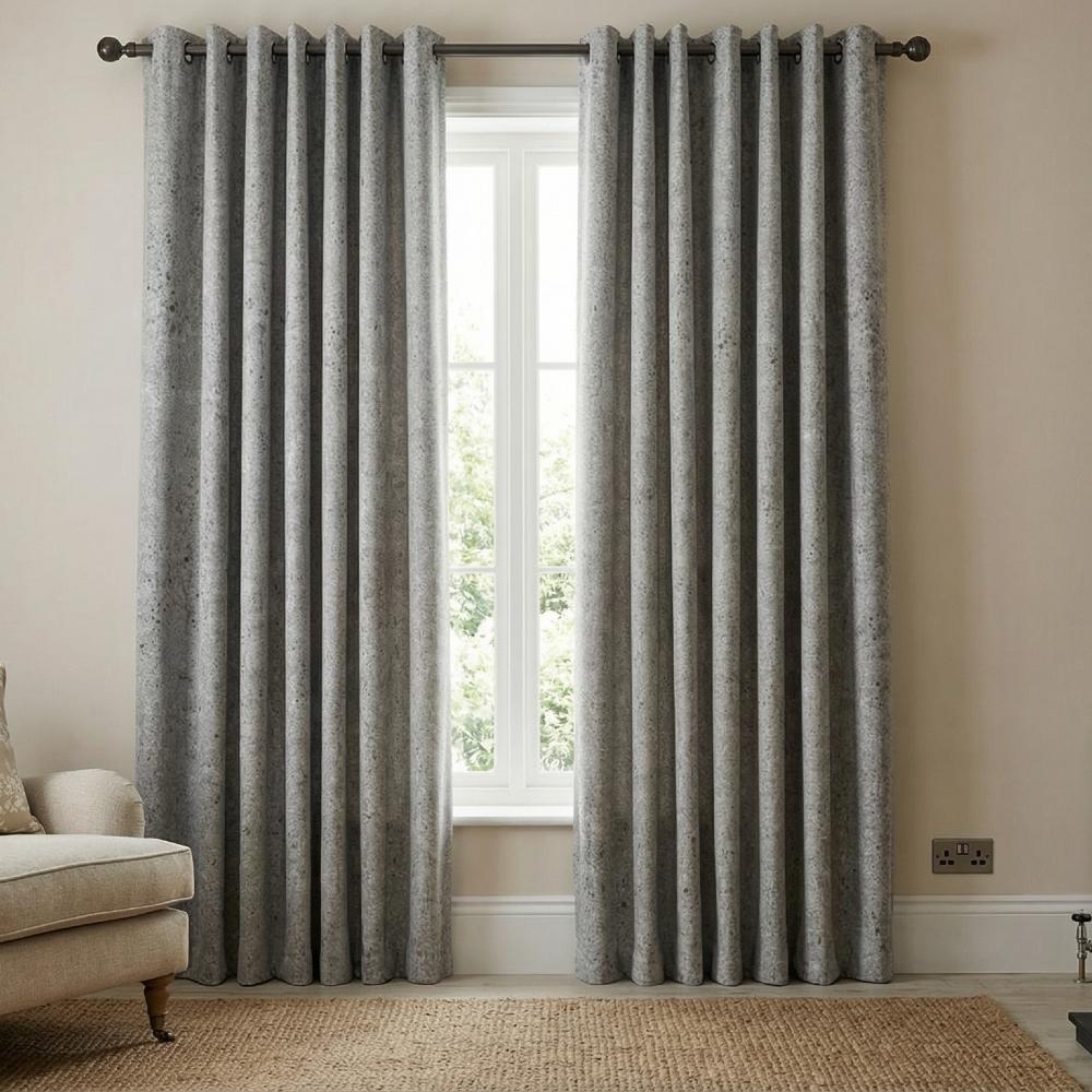 Lustre Steel fabric sample