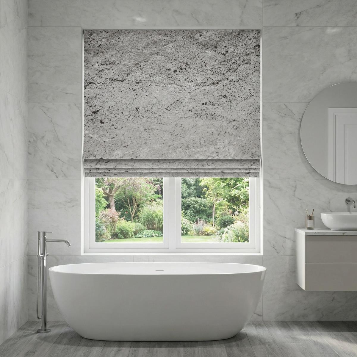 Lustre Made to Measure Roman Blind Steel