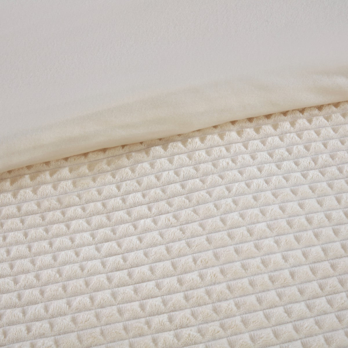 Waffle Teddy Fleece Duvet Cover Set by Rapport Home