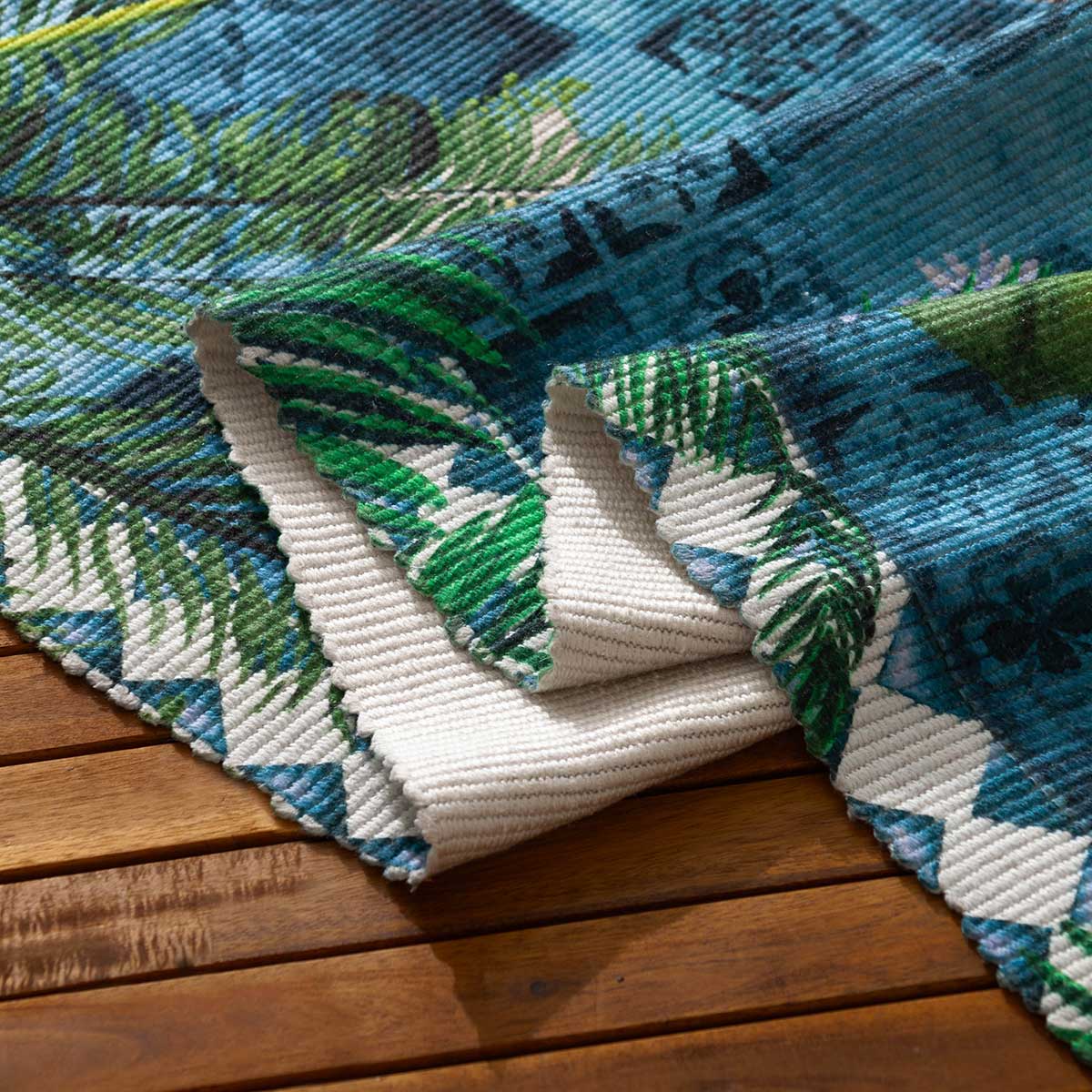 Majorelle Leopard Outdoor Rug 120cm x 170cm by Paoletti