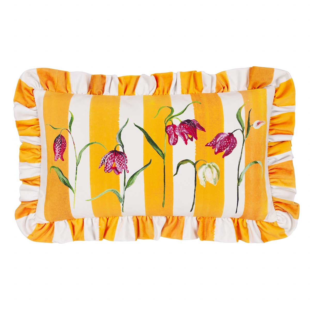 Marais Fritillaries Cushion Cover / Filled Cushion 12" x 20" (30cm x 50cm) by Wylder Nature 3