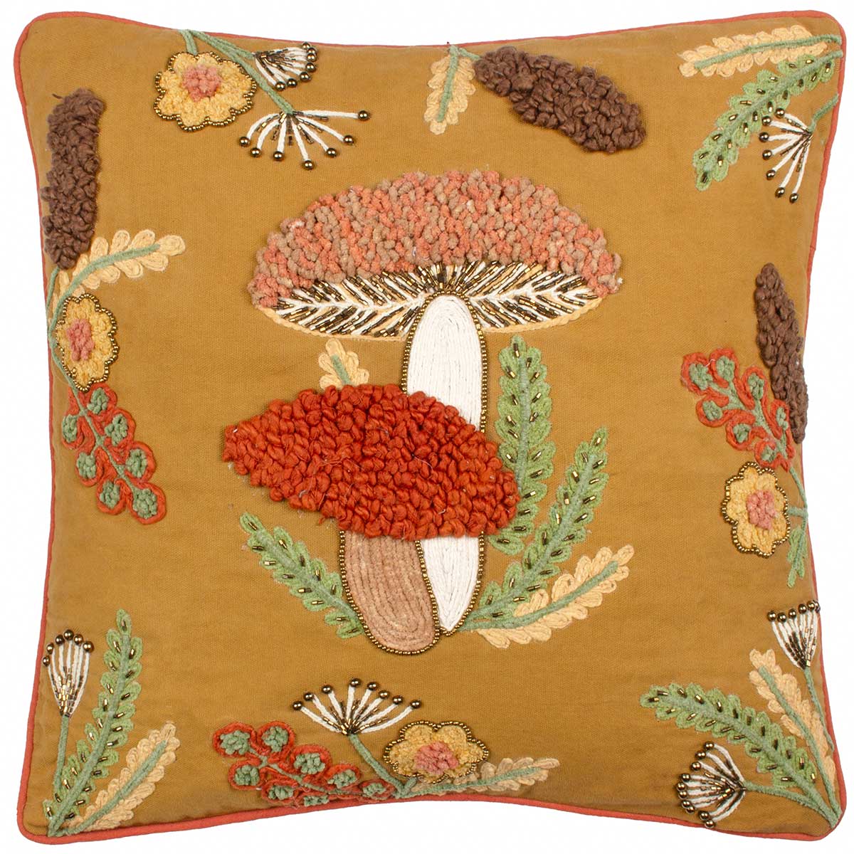 Mushroom Dell Cushion Cover / Filled Cushion 18" x 18" (45cm x 45cm) by Wylder Nature 3