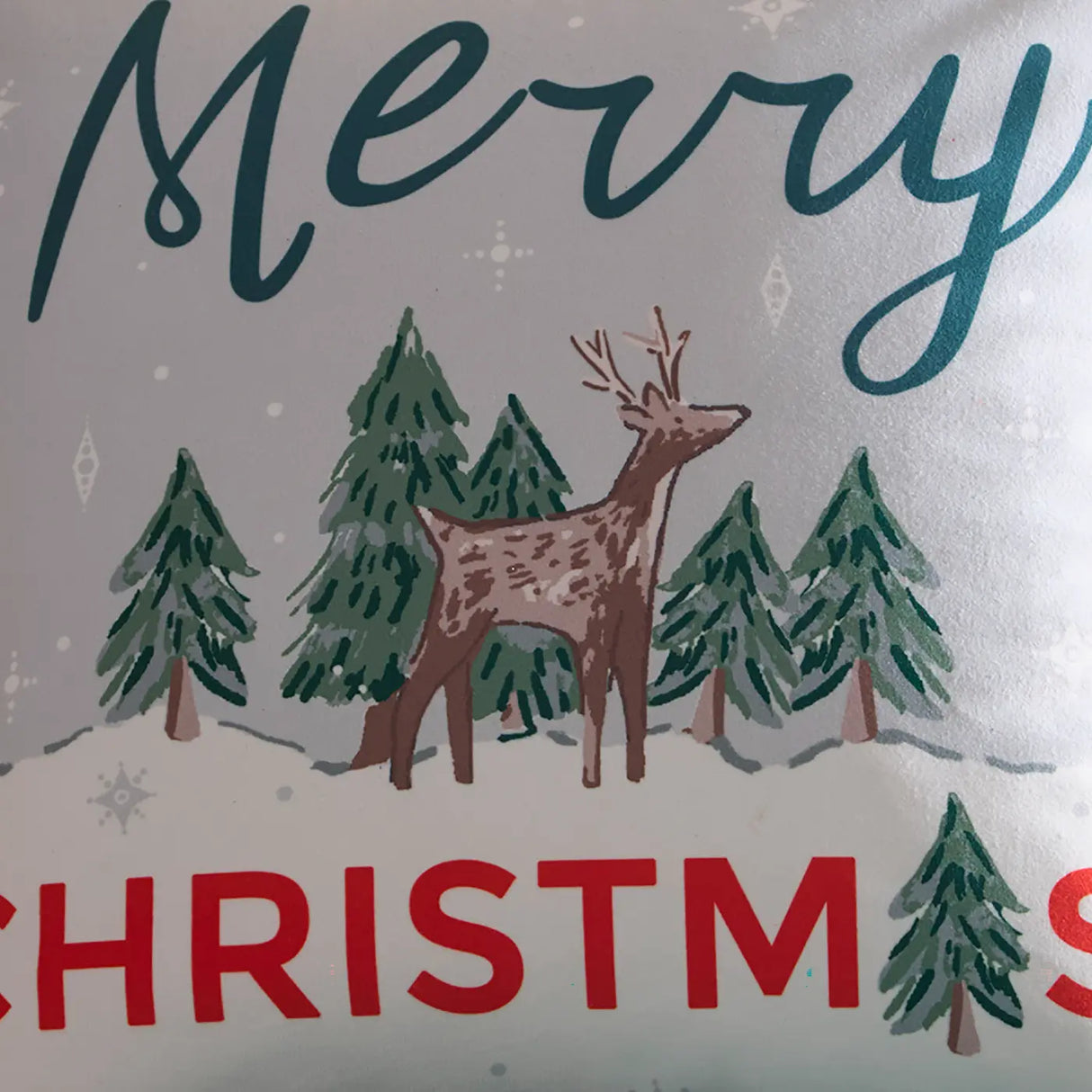 Fusion Merry Christmas Deer Festive Cushion Cover 43cm x 43cm 5