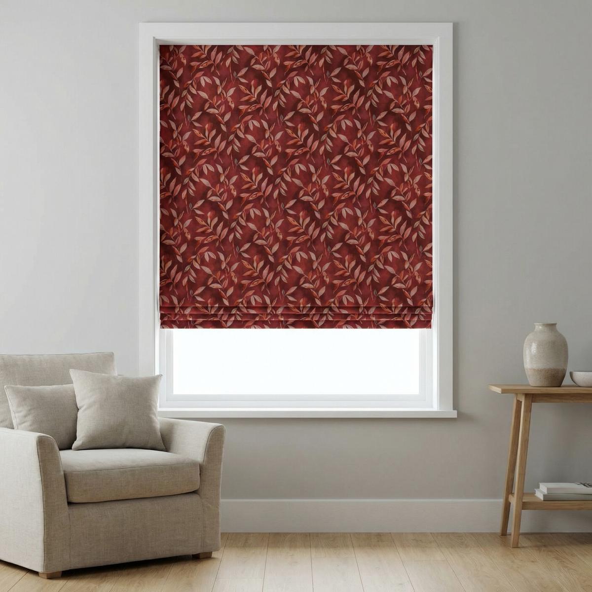 Madrid Made to Measure Roman Blind Burgundy