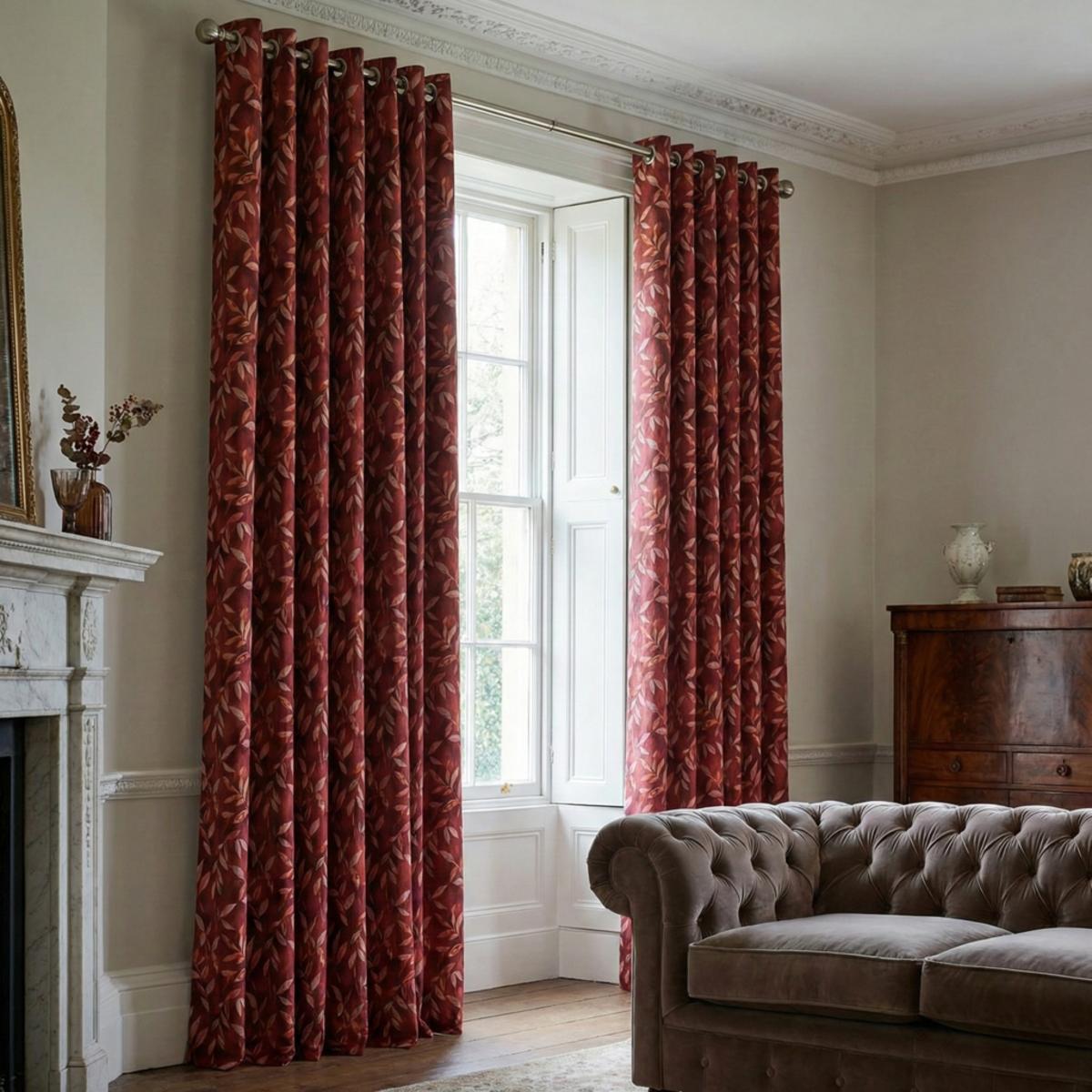 Madrid Burgundy fabric sample