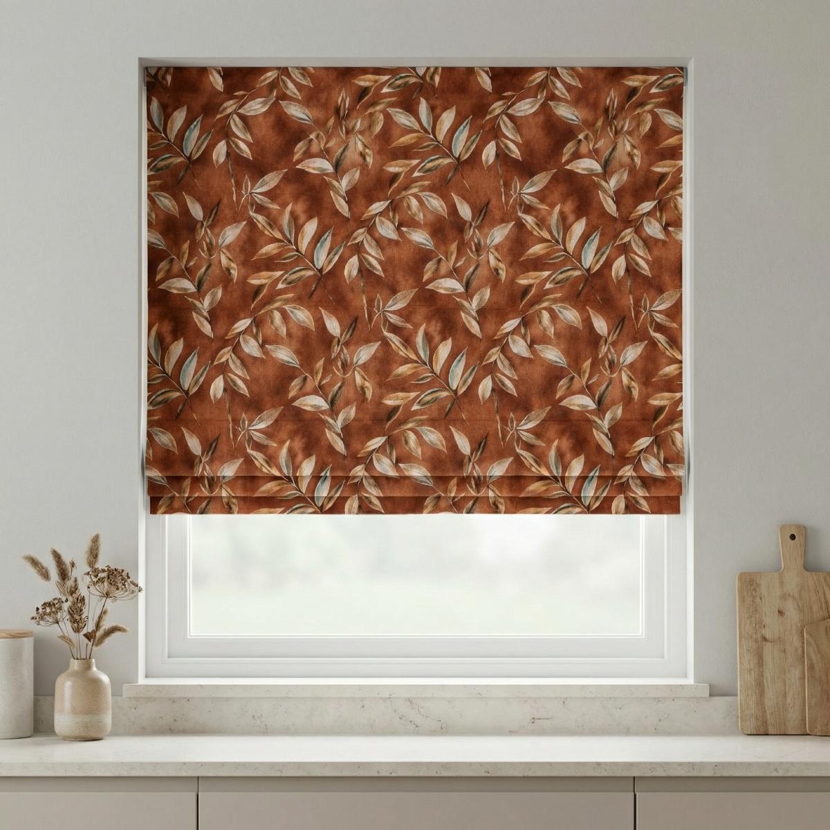 Madrid Made to Measure Roman Blind Terracotta