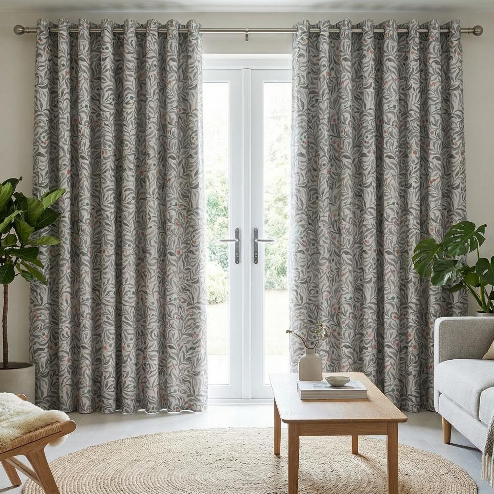 Malory Charcoal fabric sample
