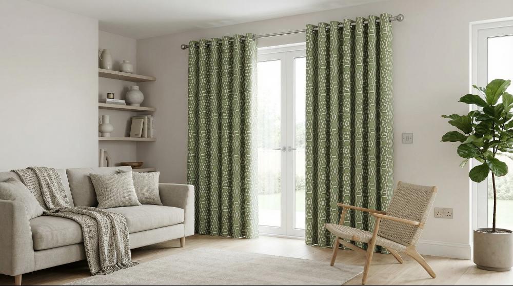 Manhattan Made to Measure Curtains Moss