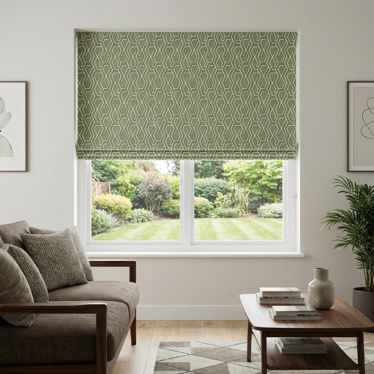 Manhattan Made to Measure Roman Blind Moss