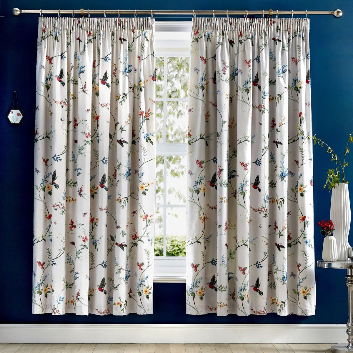 Mansfield Pencil Pleat Tape Top Curtains Light Filtering Polycotton - Mansfield Pencil Pleat Curtains In Grey 2