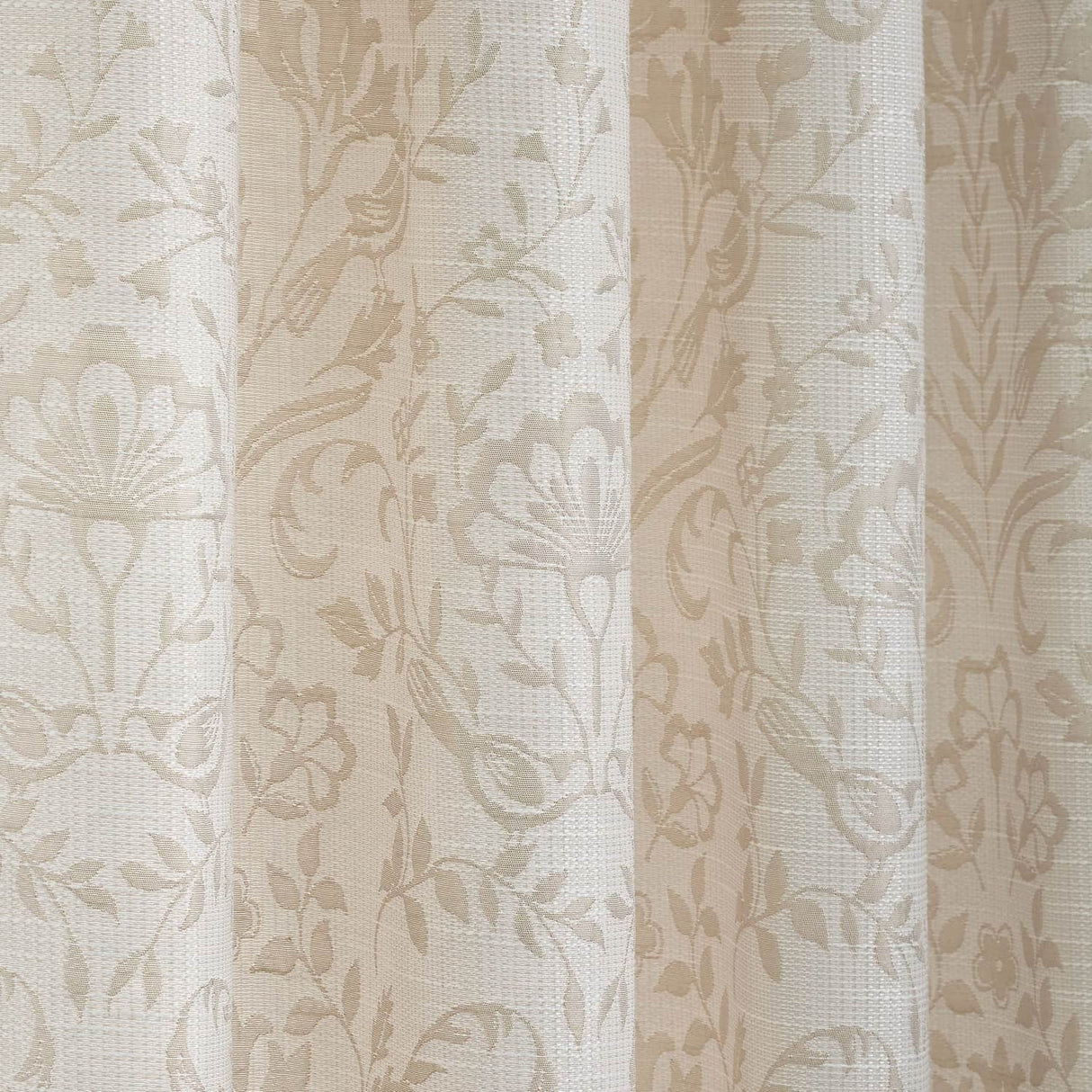 Marple Thermal Eyelet Curtains - Natural Light Filtering Jacquard - Marple Eyelet Curtains In Natural 3