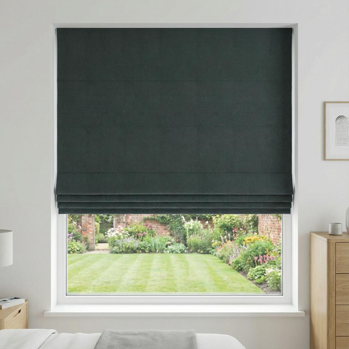 Monaco Made to Measure Roman Blind Rainforest