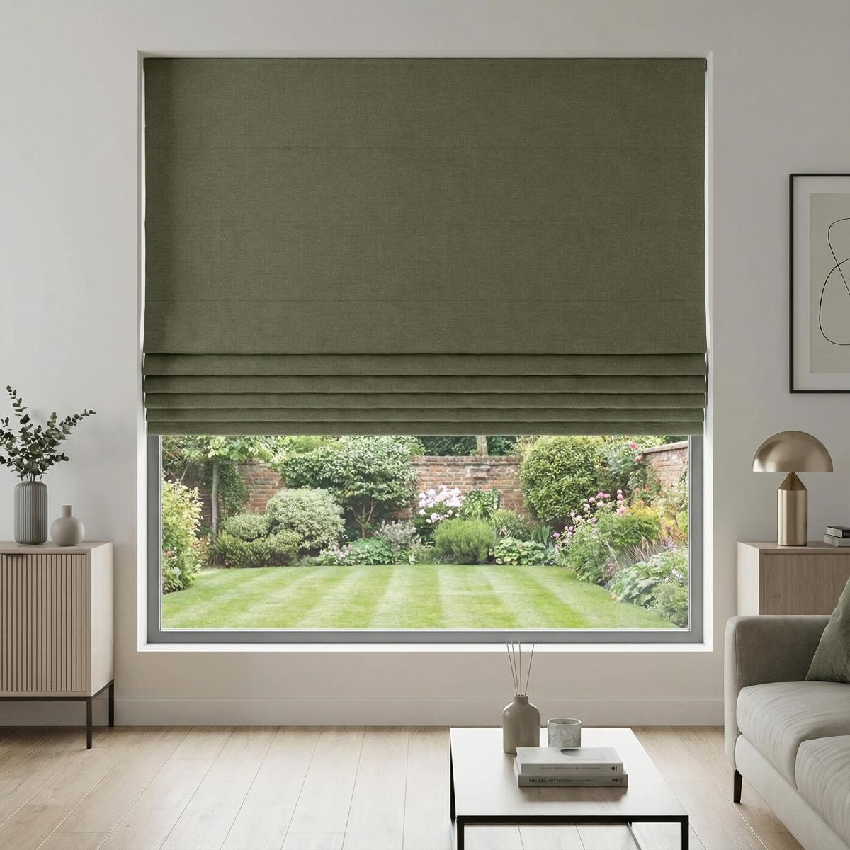 Monaco Made to Measure Roman Blind Soft Fern