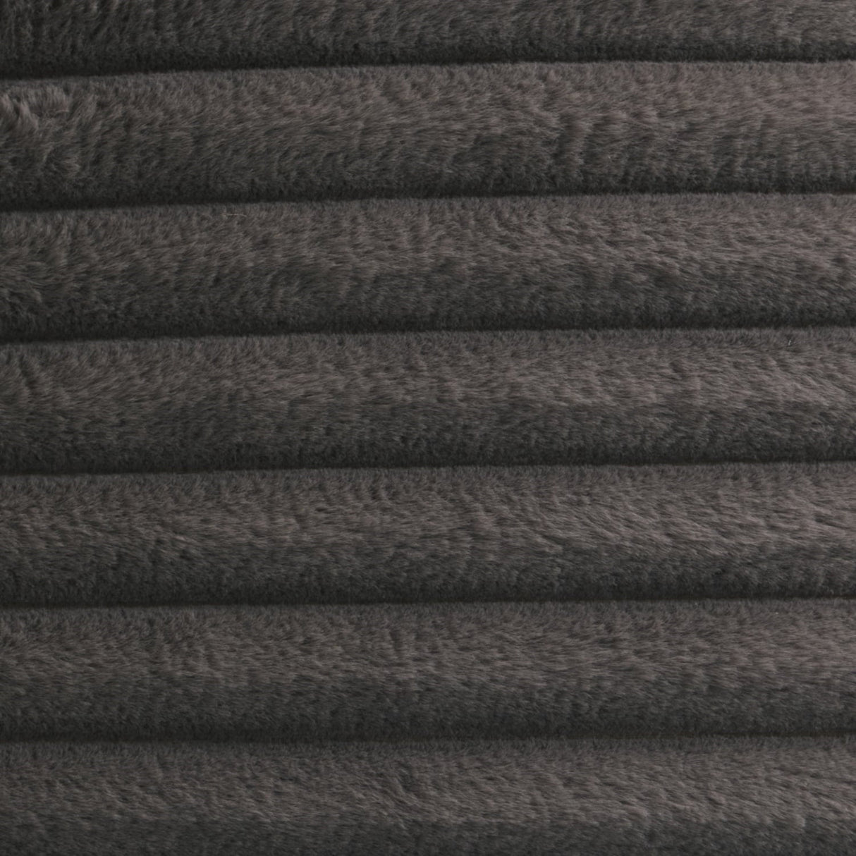 Hygge Morritz Faux Fur Cosy Reversible Throw – Charcoal – 130cm x 180cm - Morritz Bedspread In Charcoal 130 X 180Cm 3