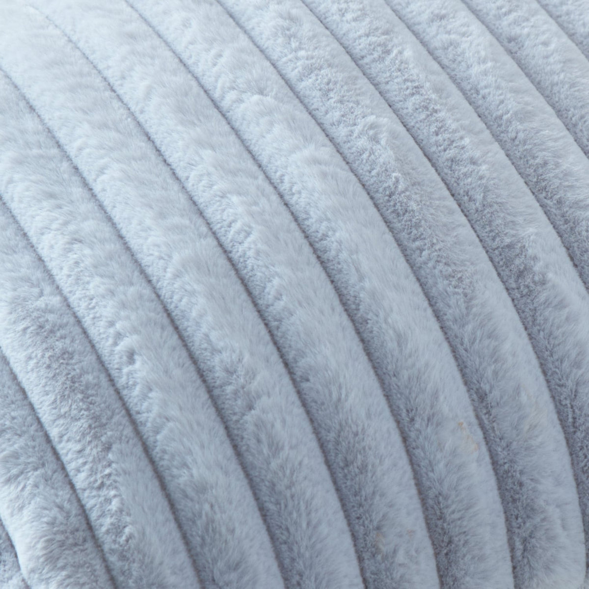 Hygge Morritz Faux Fur Cosy Cushion Cover 43cm x 43cm - Grey - Morritz Cushion In Grey 43 X 43Cm 2