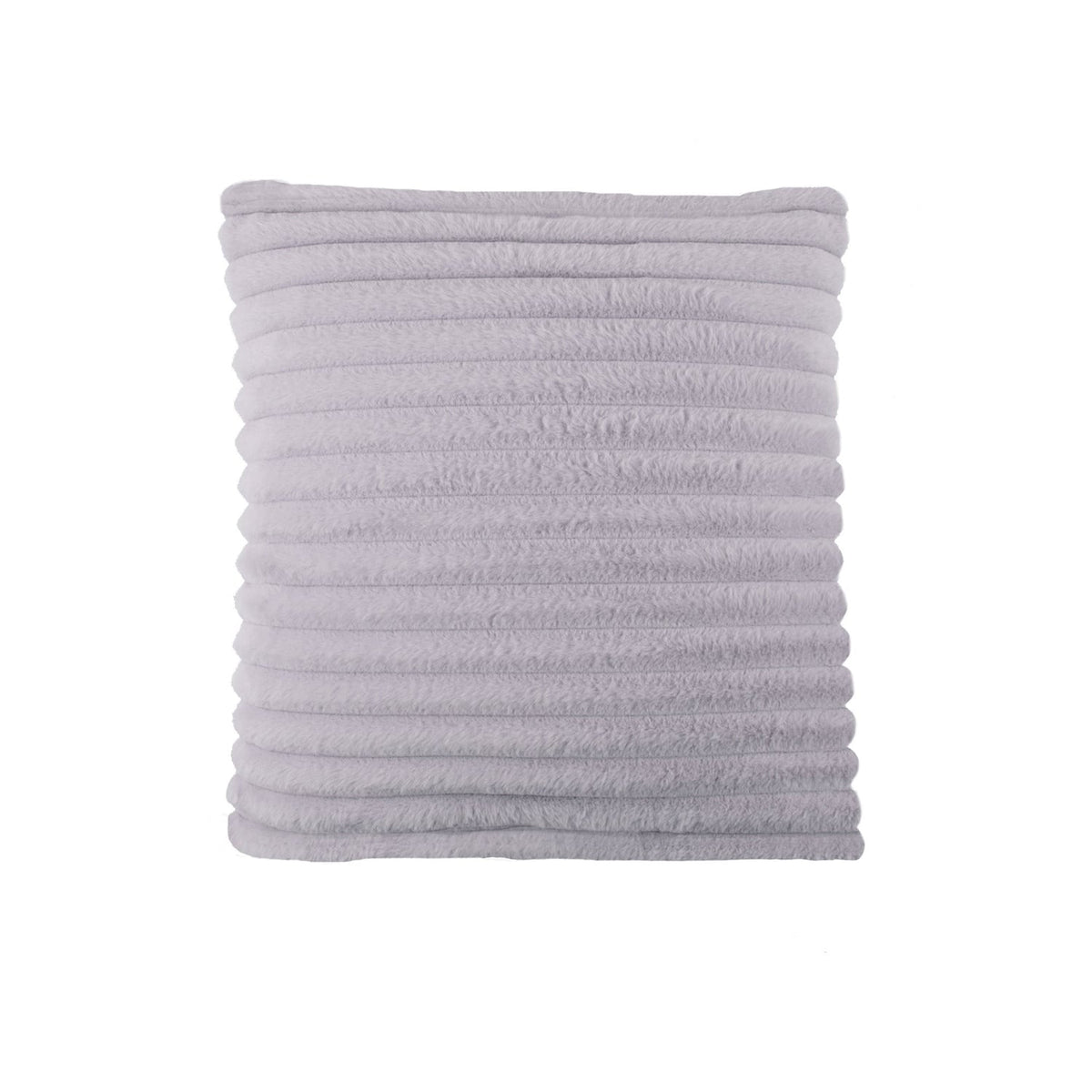 Hygge Morritz Faux Fur Cosy Cushion Cover 43cm x 43cm - Grey - Morritz Cushion In Grey 43 X 43Cm 3