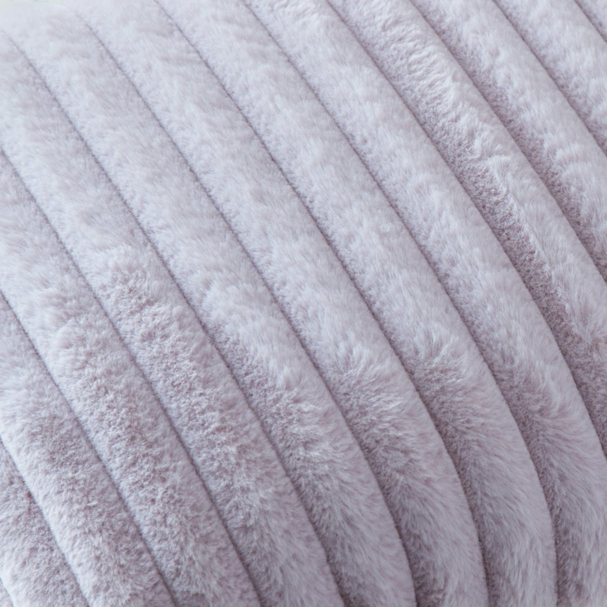 Hygge Morritz Faux Fur Cosy Cushion Cover 43cm x 43cm - Mauve - Morritz Cushion In Mauve 43 X 43Cm 2