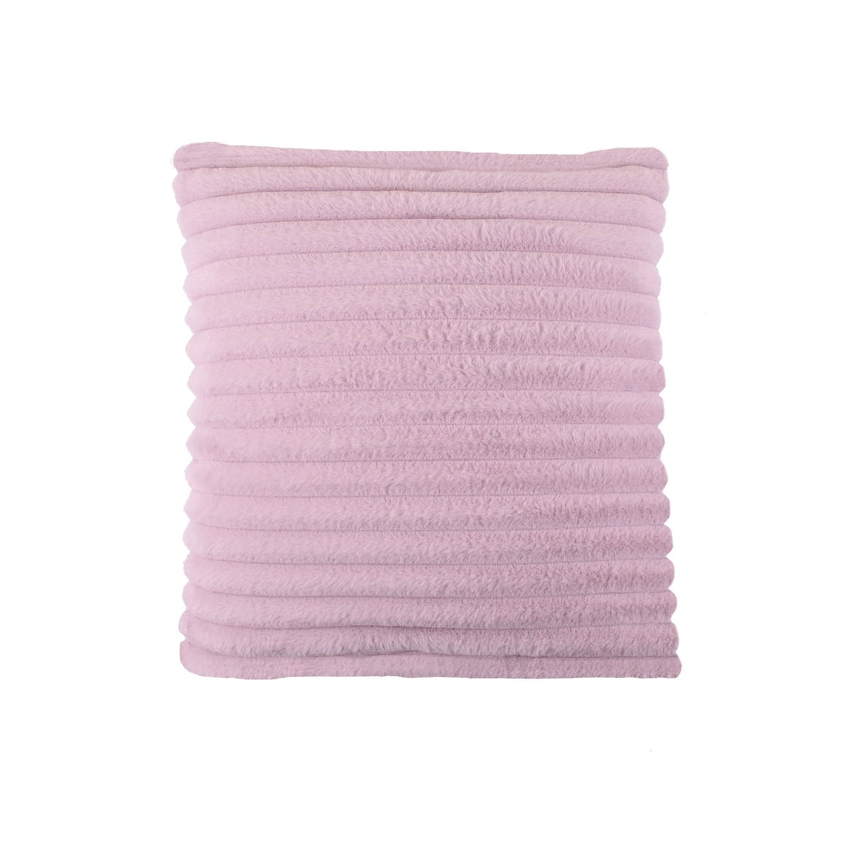 Hygge Morritz Faux Fur Cosy Cushion Cover 43cm x 43cm - Mauve - Morritz Cushion In Mauve 43 X 43Cm 3