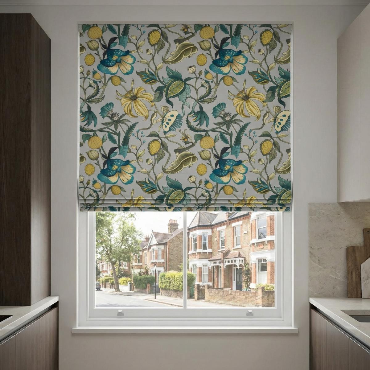 Morton Made to Measure Roman Blind Teal