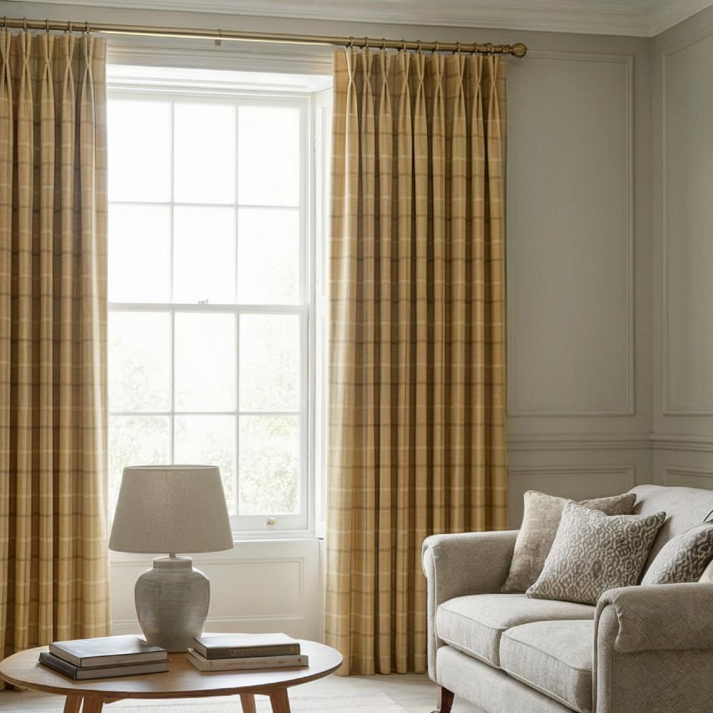 Mull Made to Measure Curtains Mustard