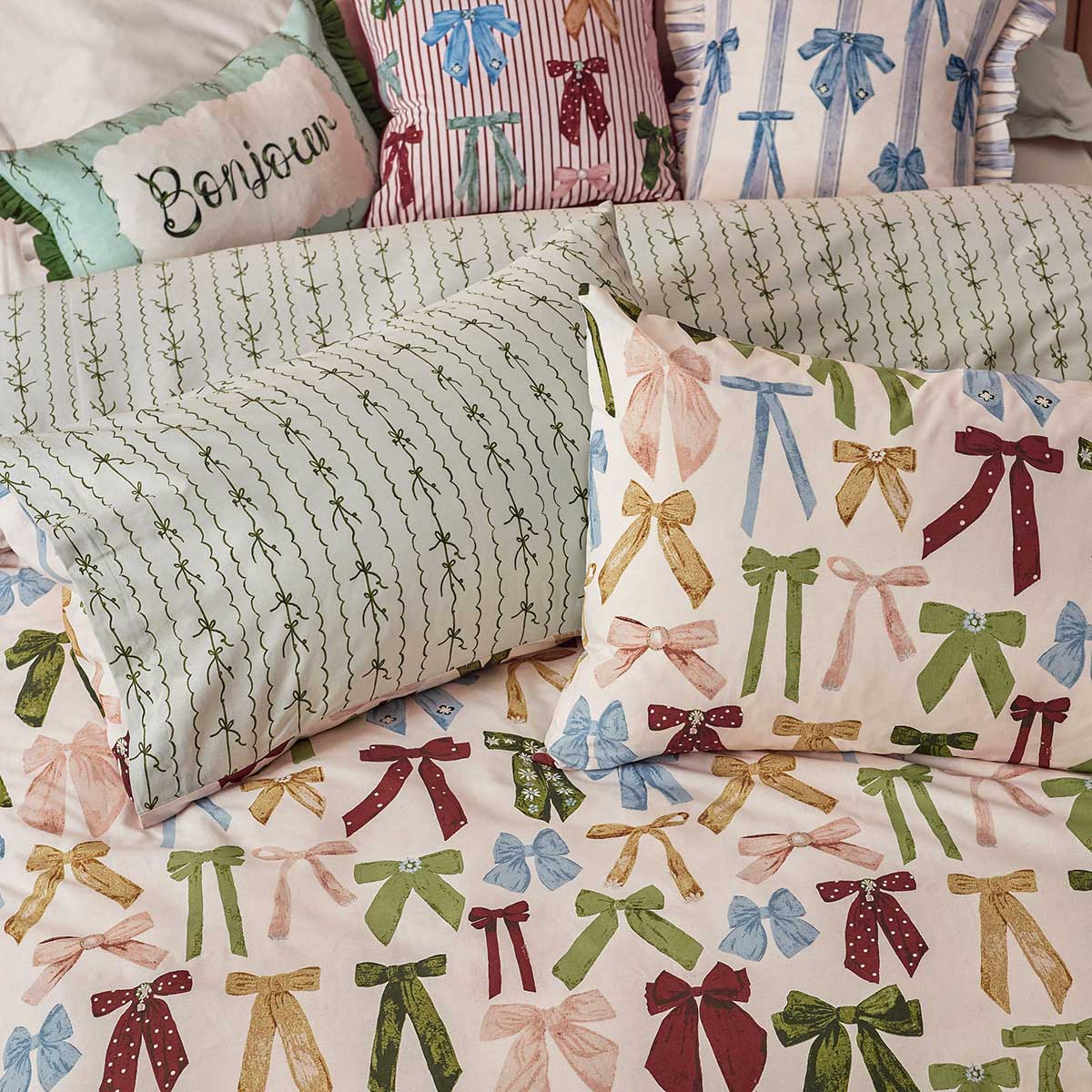 Noortje Bows Duvet Cover Set by furn.