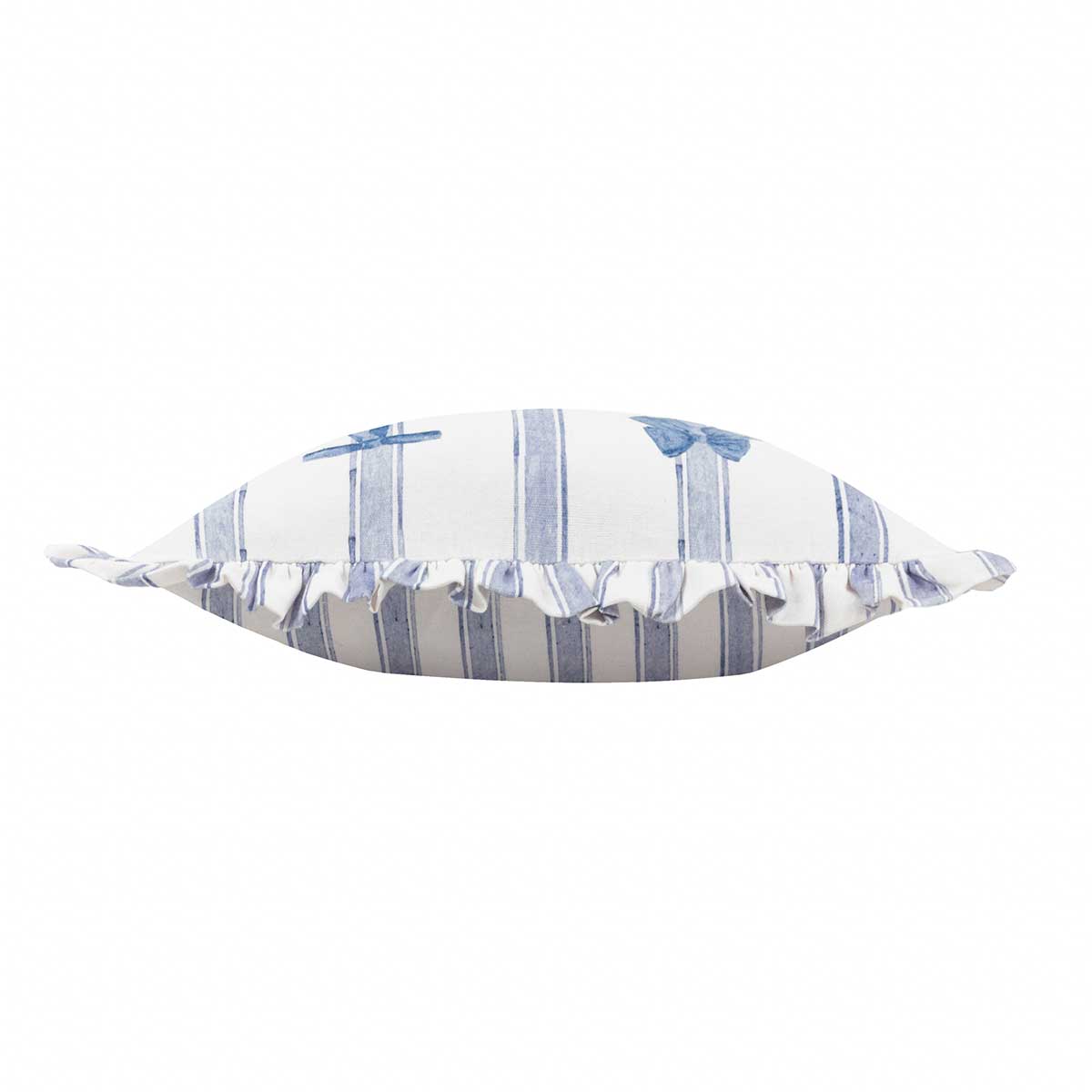 Noortje Ruffle Bow Cushion Cover / Filled Cushion 17" x 17" (43cm x 43cm) by furn. 6