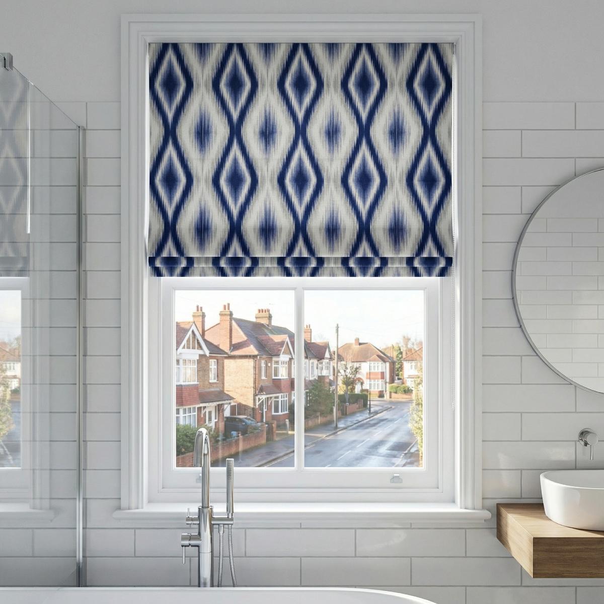 Nepal Made to Measure Roman Blind Blue