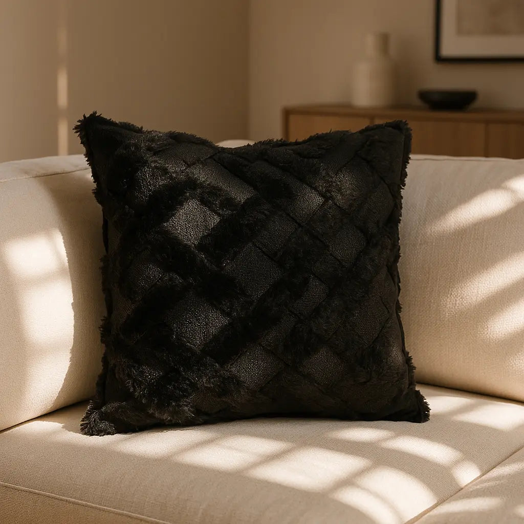 Nyla Hatch Cushion Cover 17x17" (43x43cm) by Emma Barclay 4