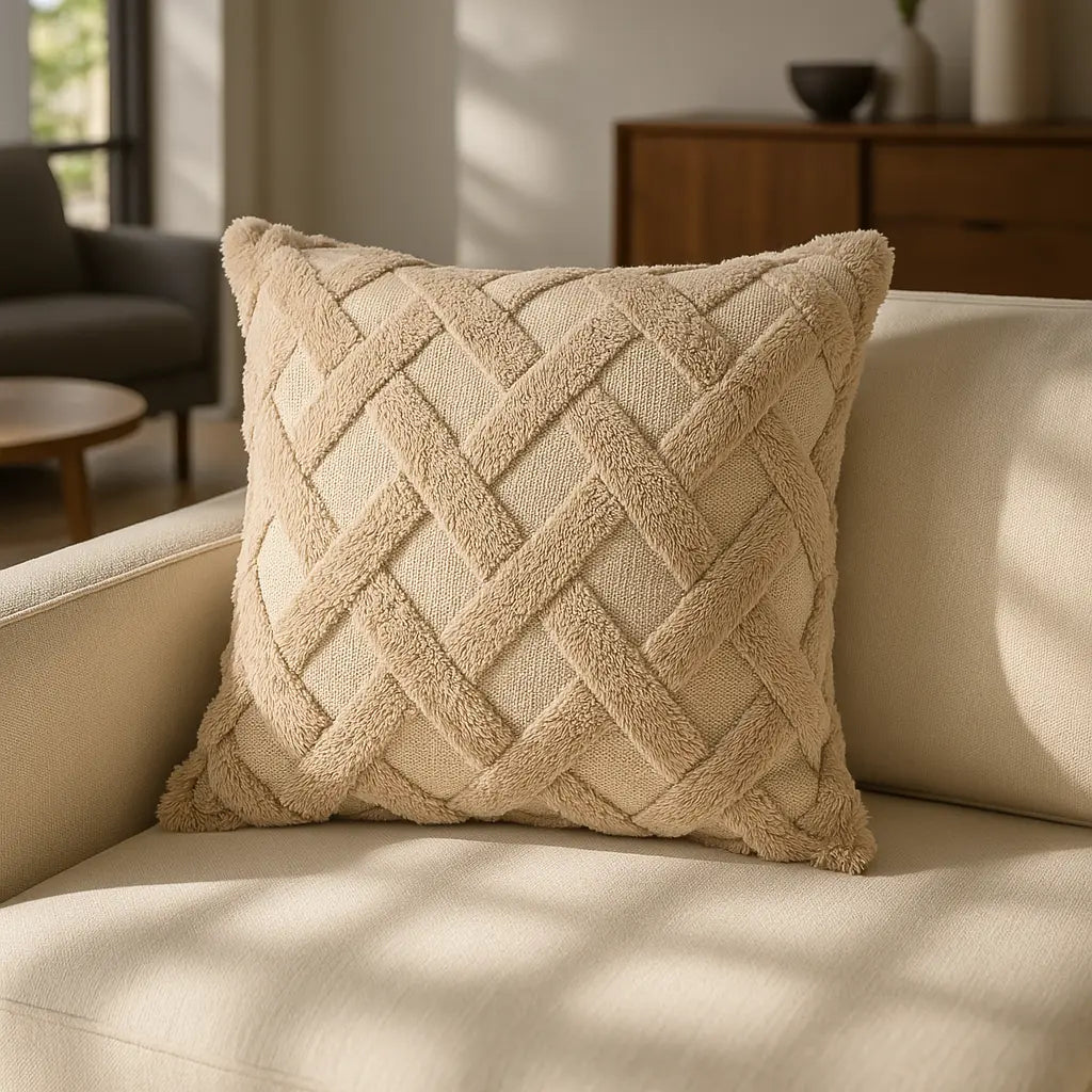 Nyla Hatch Cushion Cover 17x17" (43x43cm) by Emma Barclay 9