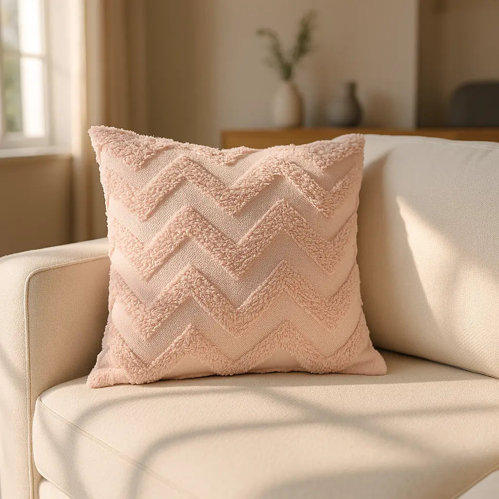 Nyla Zig Zag Cushion Cover 17x17" (43x43cm) by Emma Barclay 5