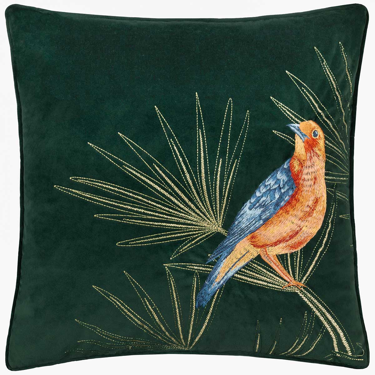 Odisha Exotic Bird Cushion Cover / Filled Cushion 17" x 17" (43cm x 43cm) by Paoletti 2