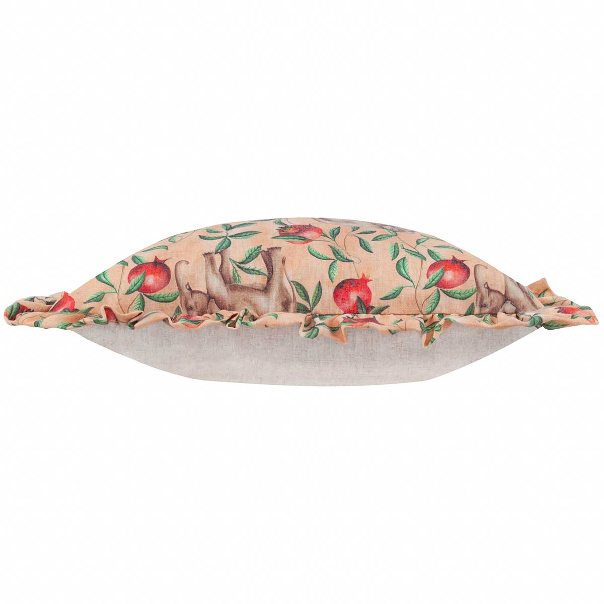 Okara Elephant And Pomegranate Cushion Cover / Filled Cushion 20" x 20" (50cm x 50cm) by Wylder Tropics 6