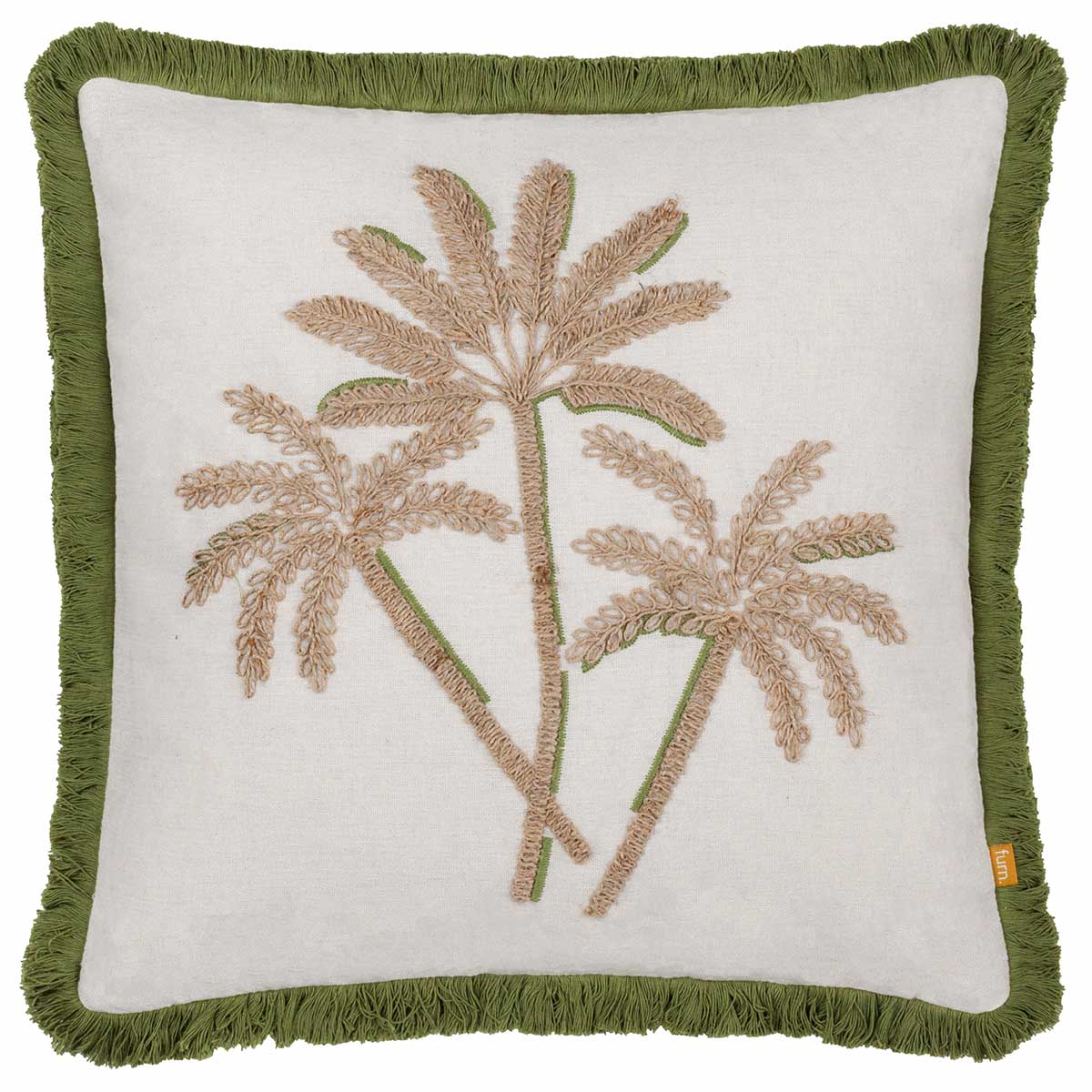 Palm Cushion Cover / Filled Cushion 18" x 18" (45cm x 45cm) by furn. 3