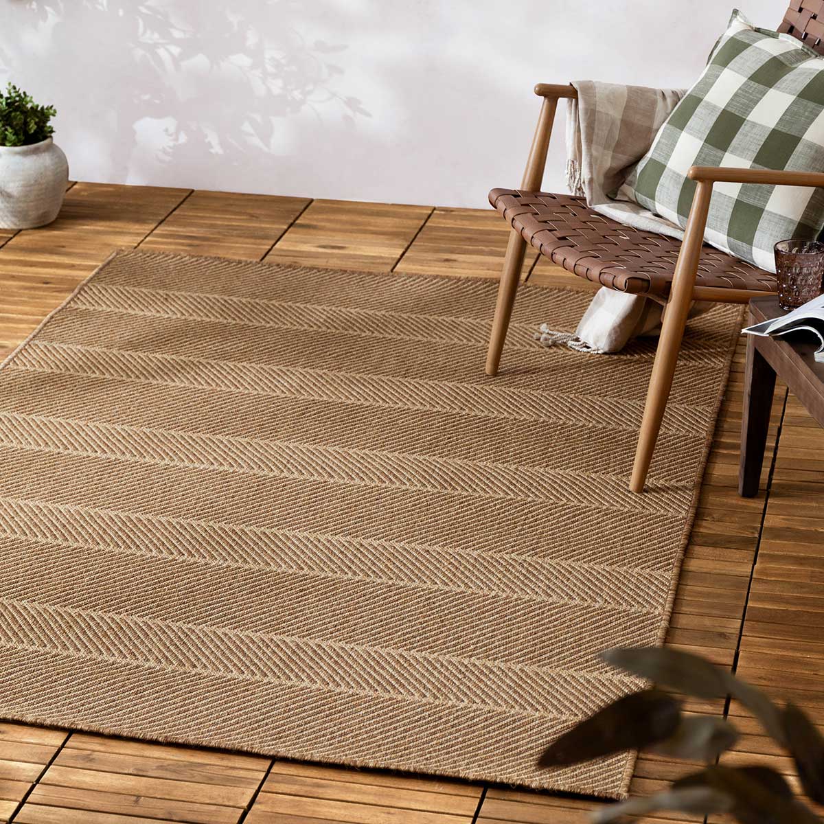 Pentle Jute Effect Rug by Yard