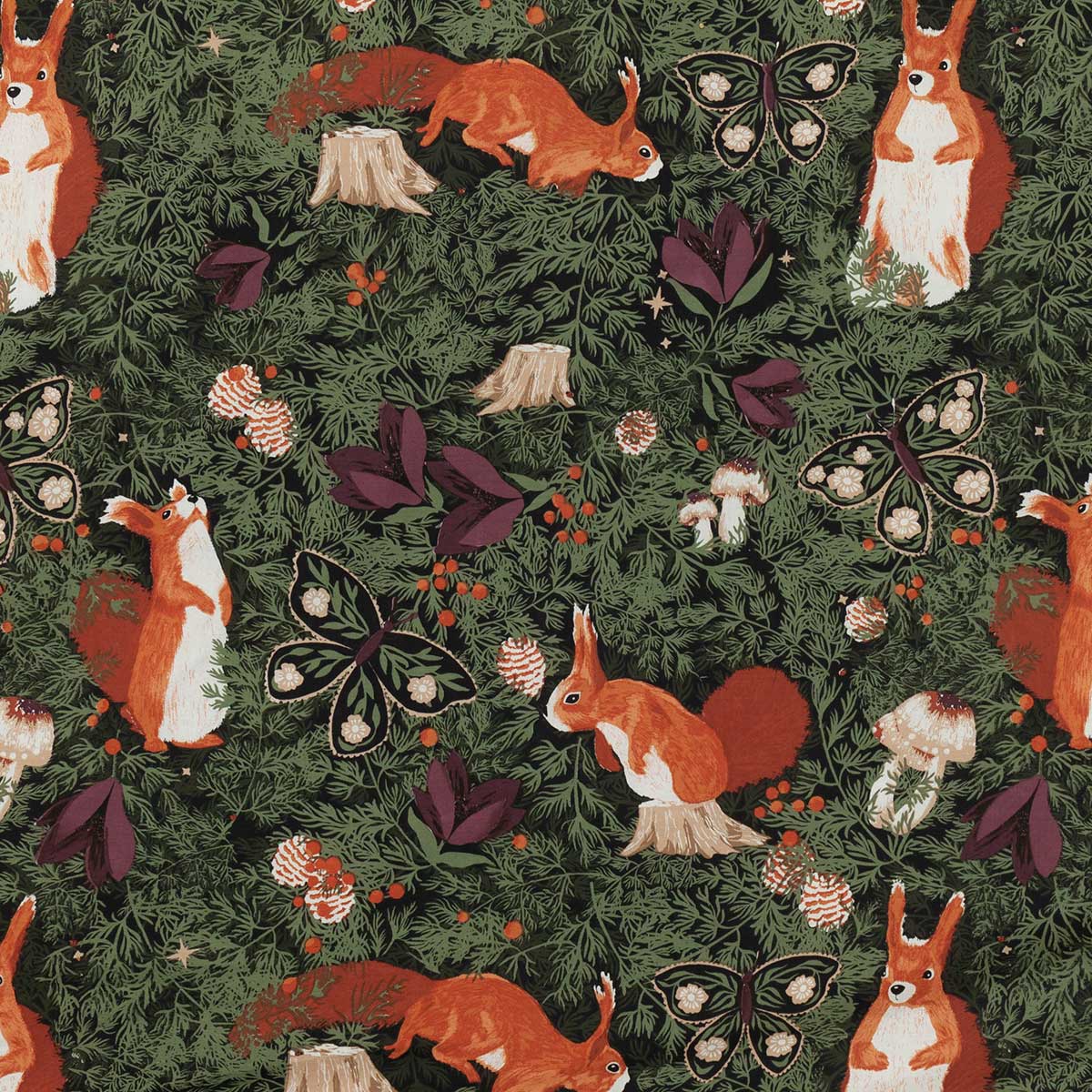 Pineberry Forest Duvet Cover Set by furn.