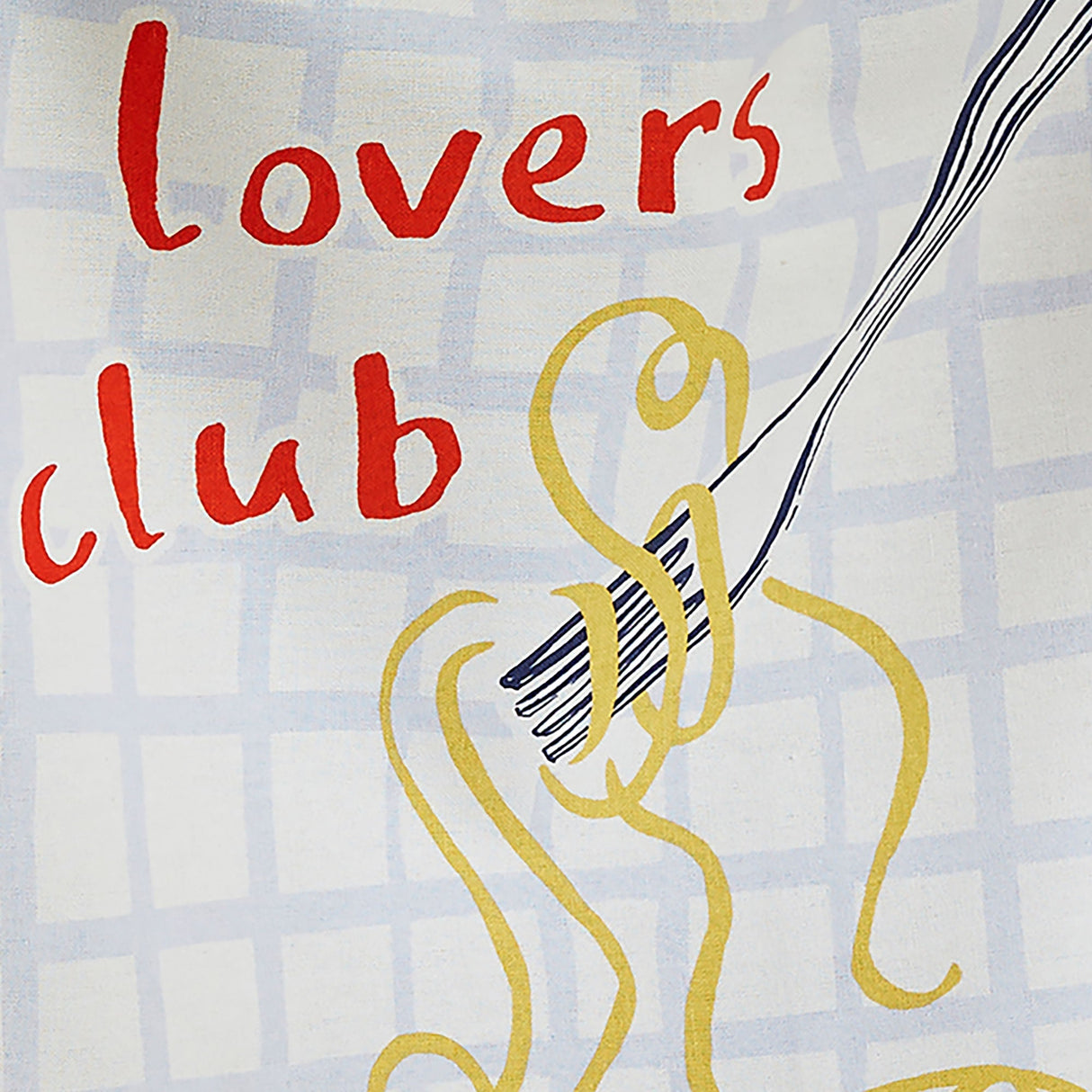Pasta Lovers Club 100% Cotton Tea Towel Yellow product image 4