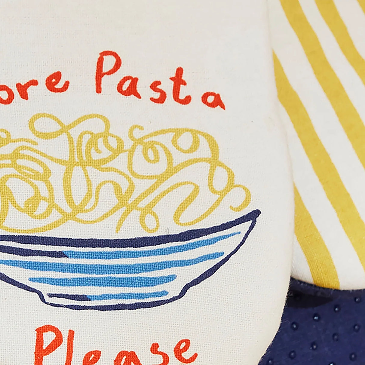 Pasta Lovers Club Microwave Mitts Pair in Yellow