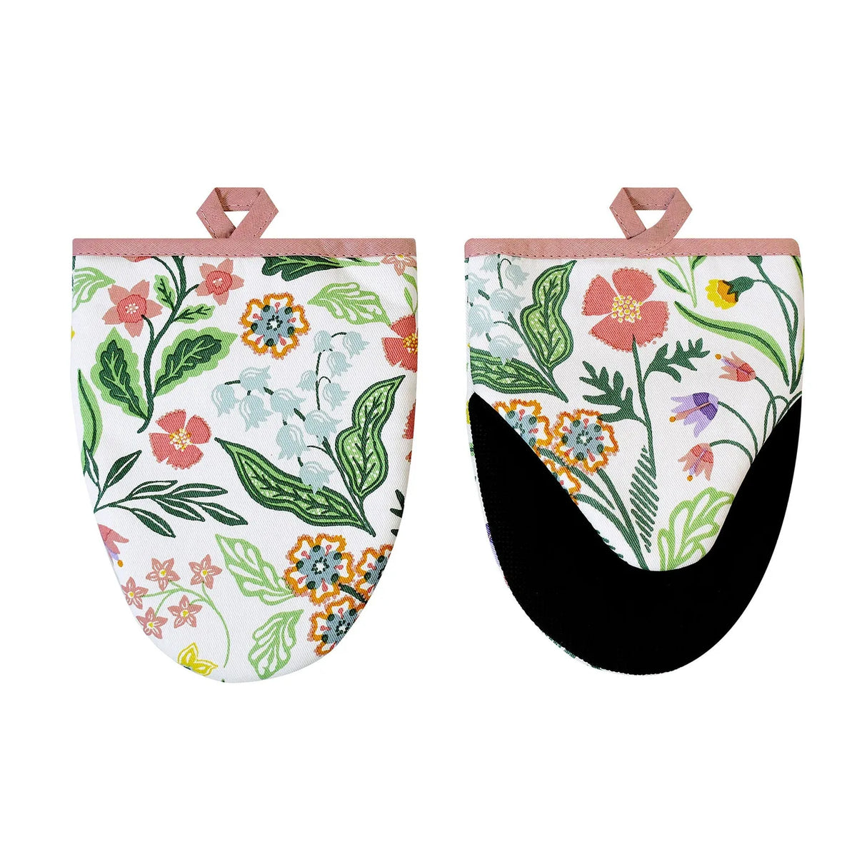 Petals & Prose Microwave Mitts Pair in Pink