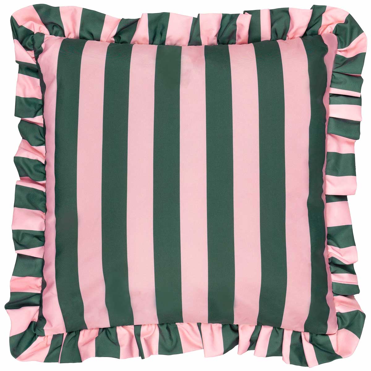 Palm Royale Stripe Outdoor Cushion Cover / Filled Cushion 20" x 20" (50cm x 50cm) by furn. 3