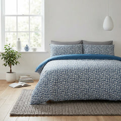 Pebbles Blue Duvet Cover Bedding Set