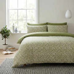 Pebbles Green Duvet Cover Bedding Set