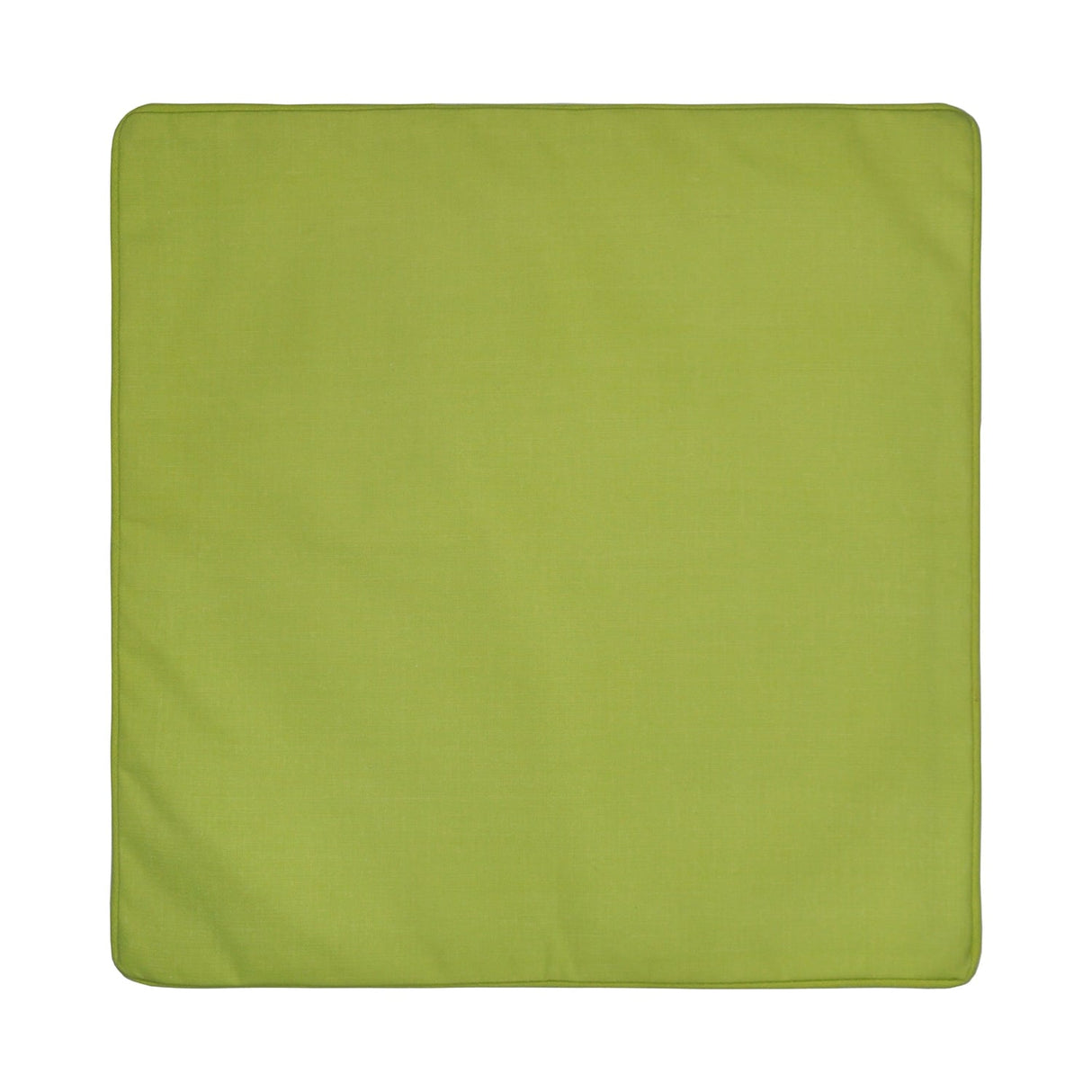 Plain Outdoor UV Resistant Cushion Cover 43cm x 43cm - Lime - Plain Dye Outdoor Cushion In Lime 43 X 43Cm 2