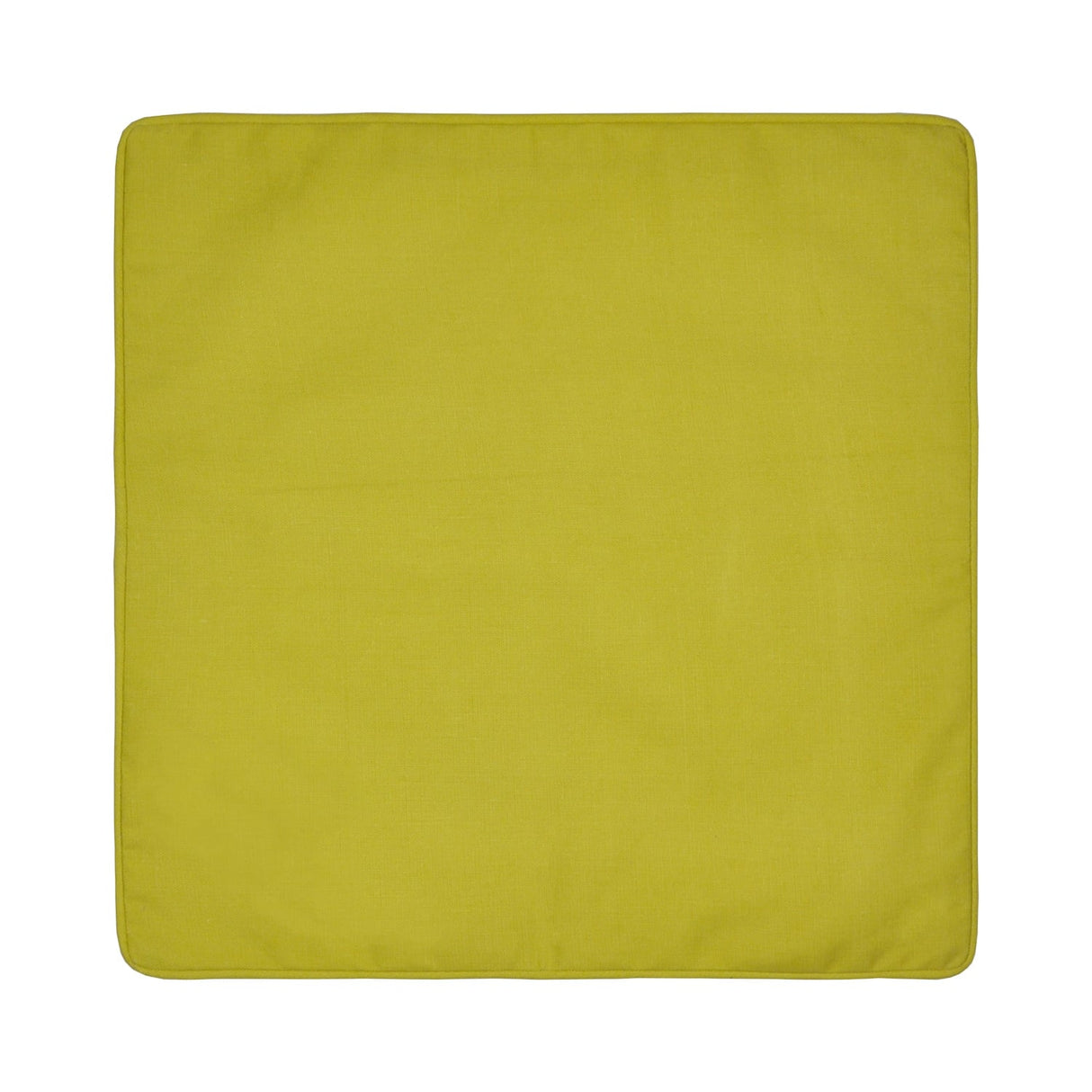 Plain Outdoor UV Resistant Cushion Cover 43cm x 43cm - Ochre - Plain Dye Outdoor Cushion In Ochre 43 X 43Cm 2