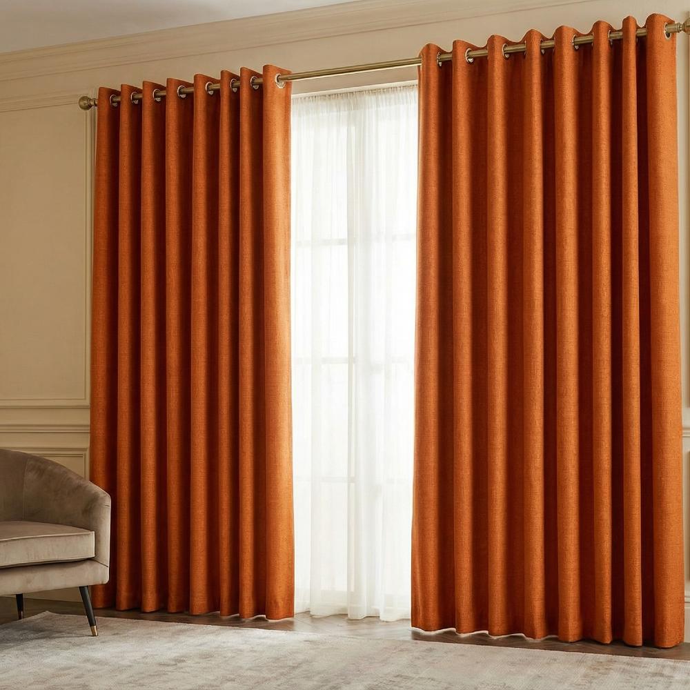 Prima Made to Measure Curtains Terracotta
