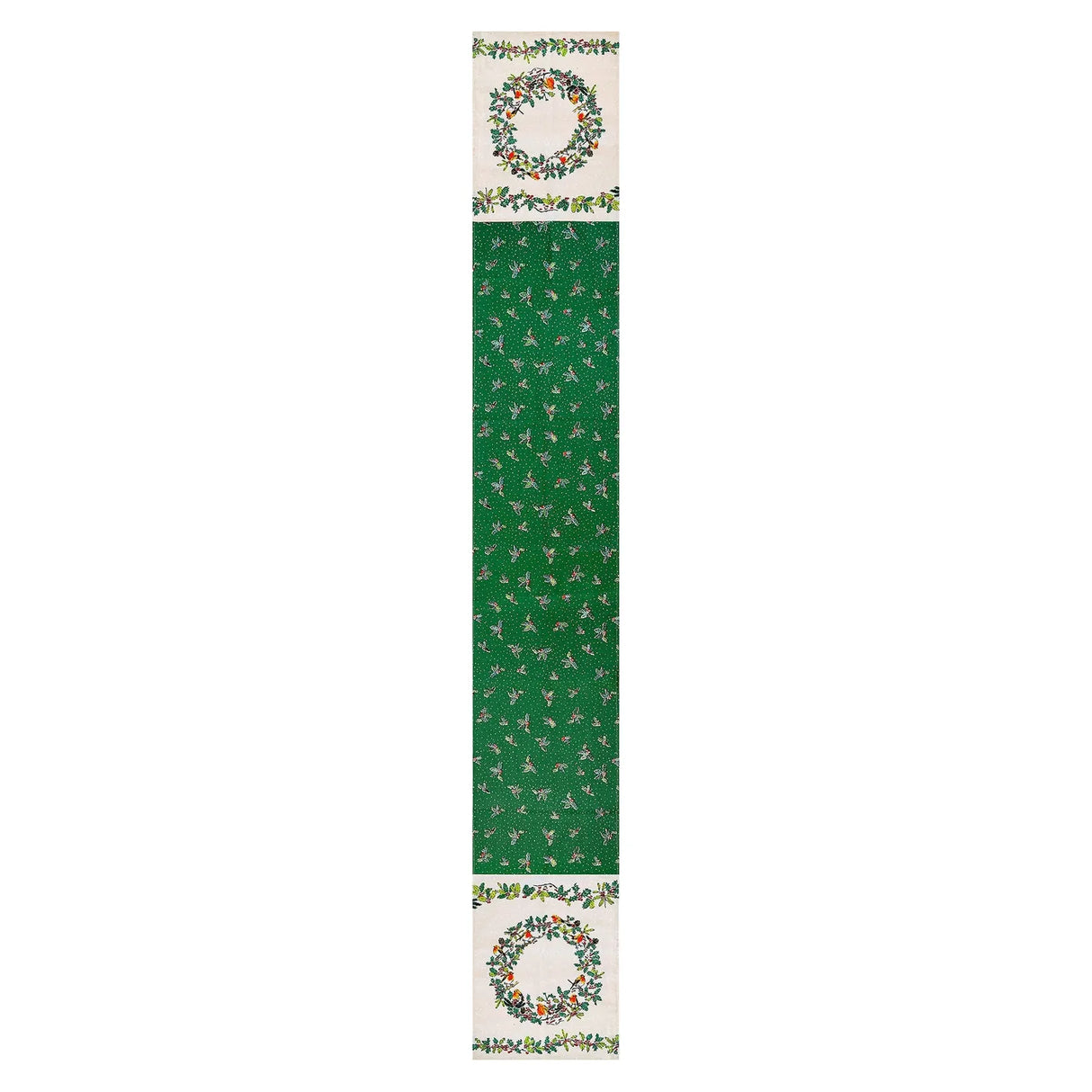 Christmas Robins Table Runner in Green